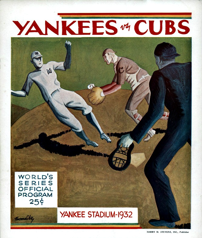 1932 CHICAGO CUBS World Series Program Print Vintage -  Denmark