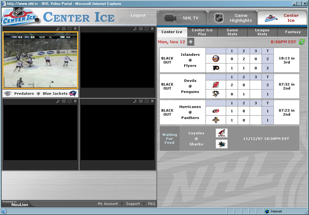 Center Ice Online
