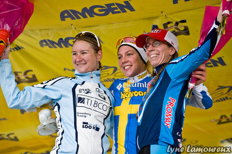 tour of california women's podium