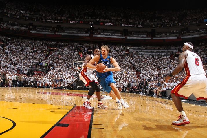 Dirk Nowitzki Dalas Mavs Miami Heat NBA Finals