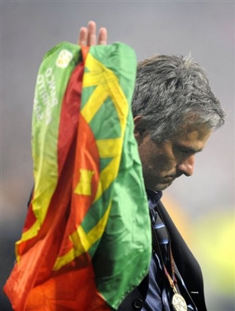 Mourinho  waves goodbye