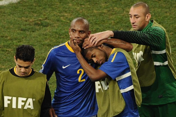 Maicon after losing to the Netherlands