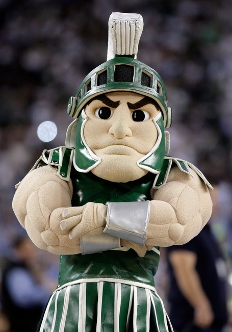 Sparty-the-mascot-for-the-michigan-state-spartans-looks-on-in-the-first-half_medium