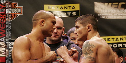ufc 80 weigh in results