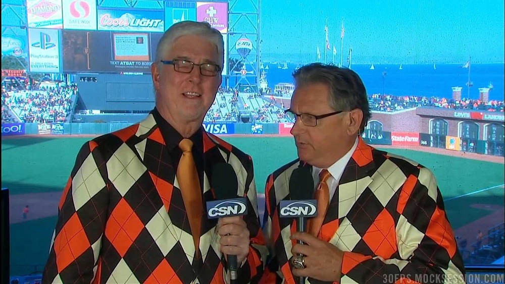 PHOTO: San Francisco Giants Broadcasters Dress With Swag 